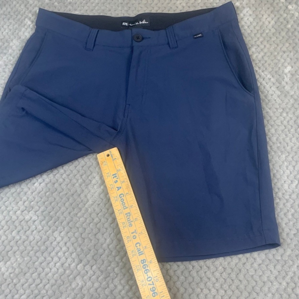TravisMathew Beck Golf Shorts‎ Mens 34 Navy Blue Stretch Performance - Picture 6 of 8
